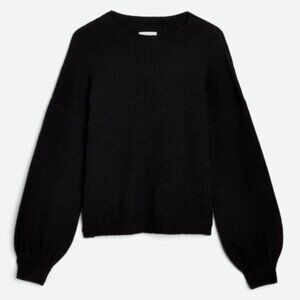 PINQUE Aliza Mock Neck Sweater Black Women's XL
